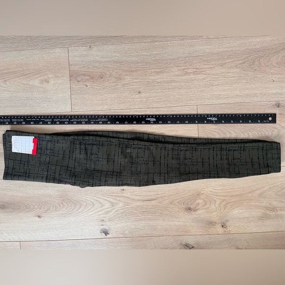 SPANX Womens Leggings S Green Black Look at Me Now Seamless Ankle High Waist - Picture 8 of 8